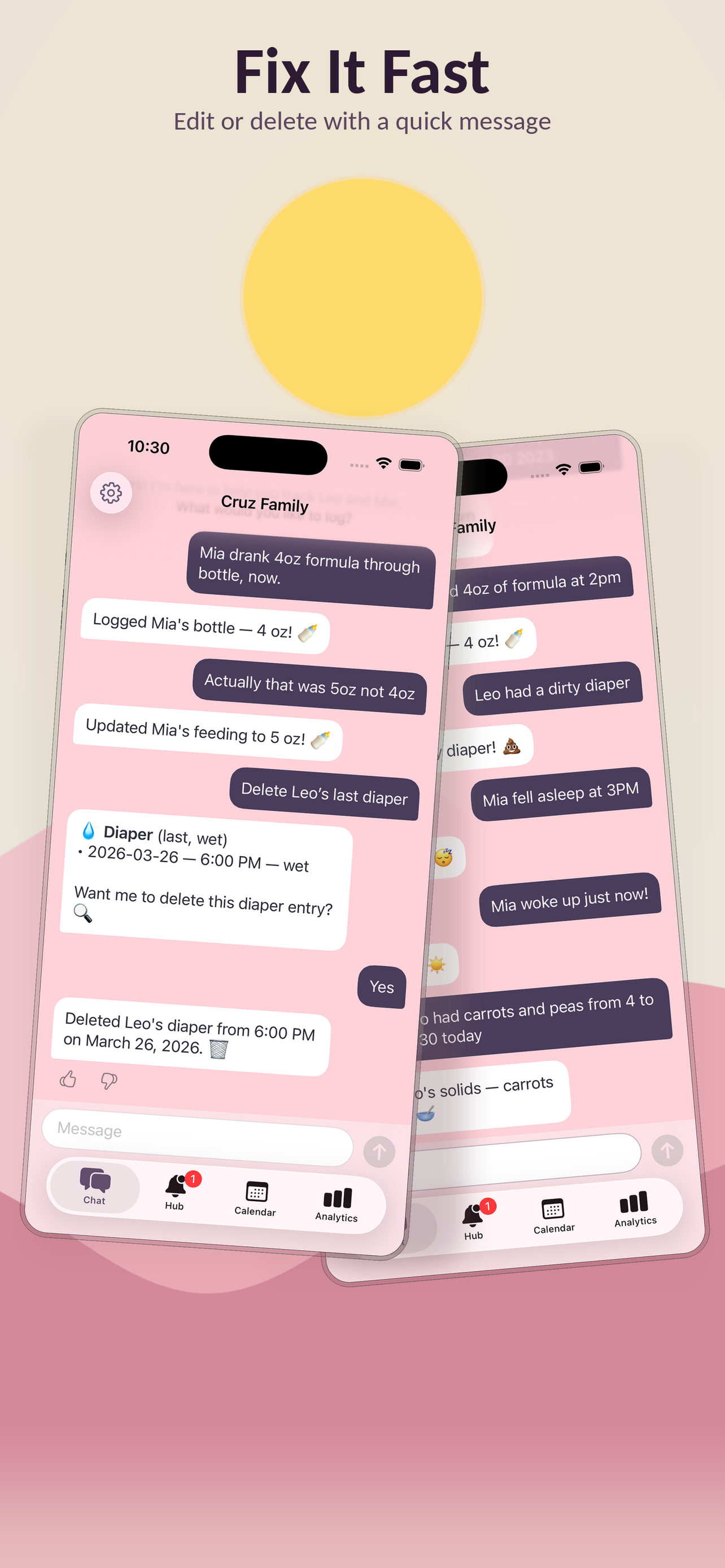 Chat edit events